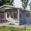 Blokhut - Tuinhuis Manchester | zadeldak | 58 mm | 594 x 440 x 263 cm | vuren - Afbeelding 2