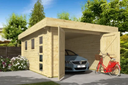 Garage Marketta | 44 mm | 380 x 536 x 238 cm | vuren
