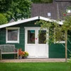 Blokhut - Tuinhuis Pavel | zadeldak | 44 mm | 500 x 380 x 263 cm | vuren - Afbeelding 4