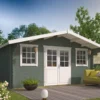Blokhut - Tuinhuis Pavel | zadeldak | 44 mm | 500 x 380 x 263 cm | vuren - Afbeelding 3