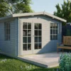 Blokhut - Tuinhuis Philip | zadeldak | 40 mm | 350 x 250 x 234 cm | vuren - Afbeelding 2