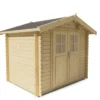 Blokhut - Tuinhuis Robert | zadeldak | 28 mm | 260 x 200 x 225 cm | vuren - Afbeelding 4
