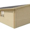 Blokhut - Tuinhuis Rune | zadeldak | 70 mm | 595 x 595 x 277 cm | vuren - Afbeelding 6