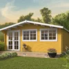 Blokhut - Tuinhuis Tova | zadeldak | 44 mm | 595 x 500 x 263 cm | vuren - Afbeelding 2