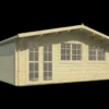 Blokhut - Tuinhuis Tova | zadeldak | 44 mm | 595 x 500 x 263 cm | vuren - Afbeelding 4