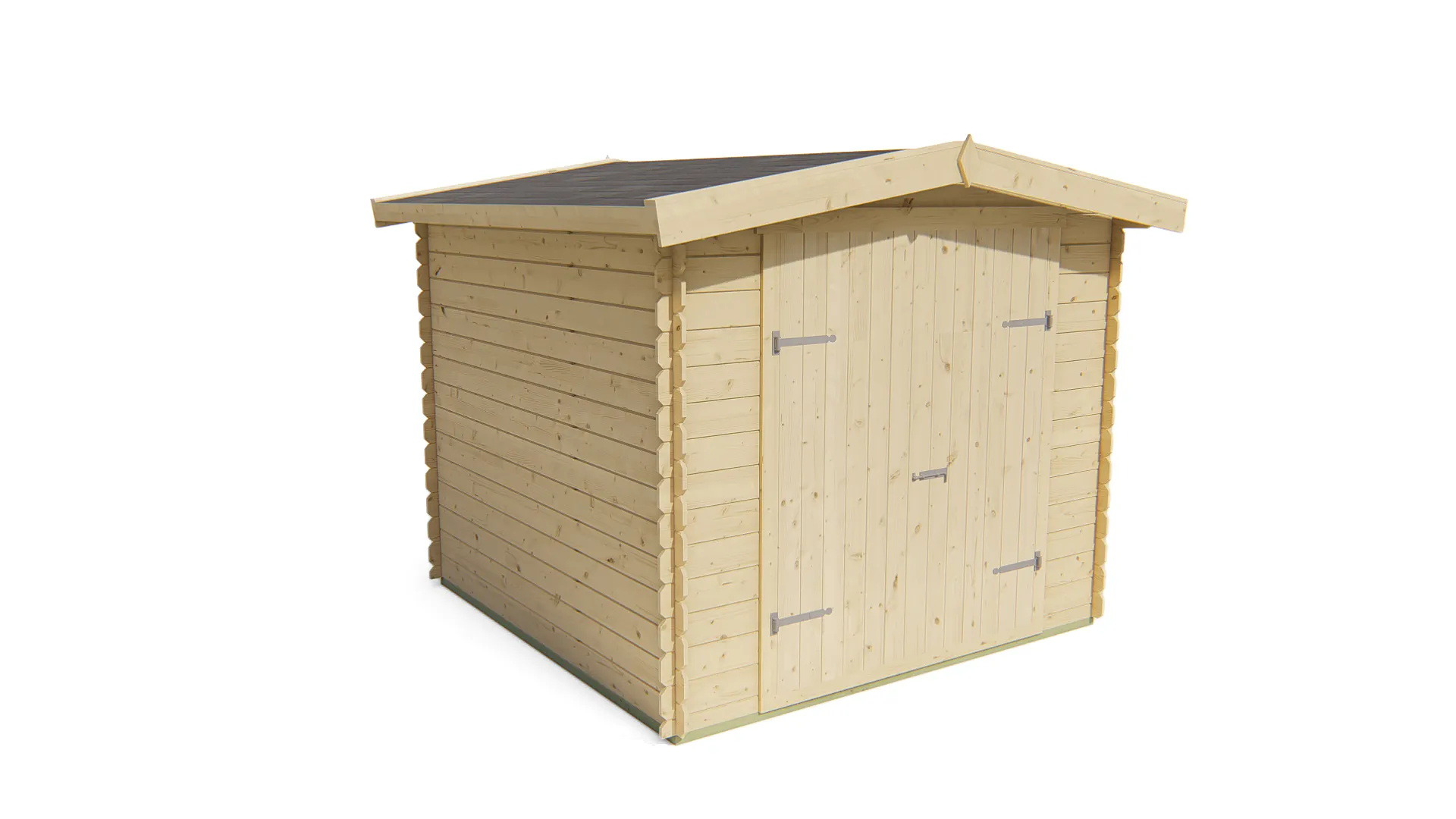 Blokhut - Tuinhuis Valery | zadeldak | 19 mm | 245 x 245 x 216 cm | vuren - Afbeelding 4