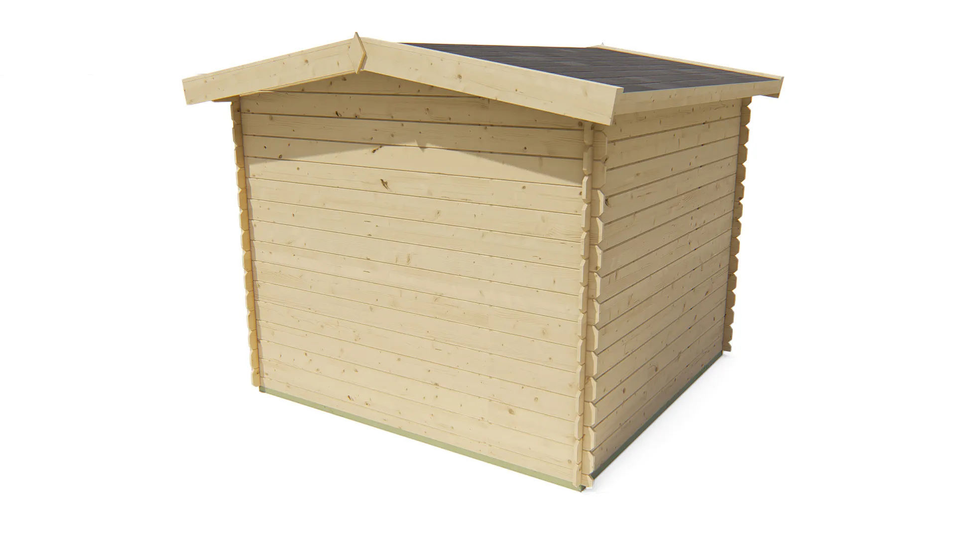 Blokhut - Tuinhuis Valery | zadeldak | 19 mm | 245 x 245 x 216 cm | vuren - Afbeelding 5