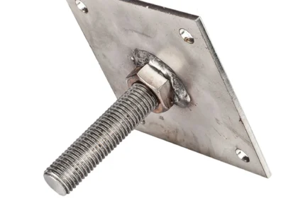 Hoogteverstelling RVS M16 10 x 10 cm plaat