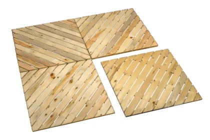 Tuintegel Scheveningen grenen groen geïmpregneerd 2 x 100 x 100 cm