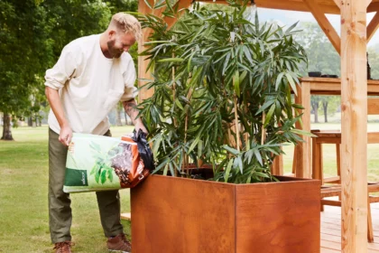 Bloembak cortenstaal Hudson 60 x 120 x 60 cm