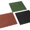Rubbertegel 50 x 50 x 2,5 cm | Rood - Afbeelding 3