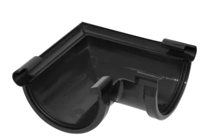 Kunststof mastgoot Buitenhoek 100 mm zwart