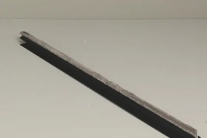 Tochtborstel enkel 265 cm zwart