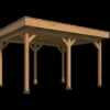 Oslo L type 1 basispakket douglas gedroogd incl. EPDM 470 x 371 x 272 cm - Afbeelding 3
