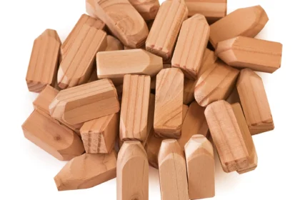 Houten pennen douglas 1,6 x 1,6 x 4,5 cm