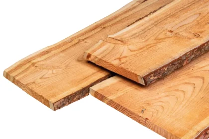 Douglas schaaldeel, onbehandeld, ongedroogd, +/- 2,5 x 25-30 cm