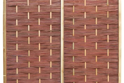 Wilgenteenscherm met houten lijst | 180 cm