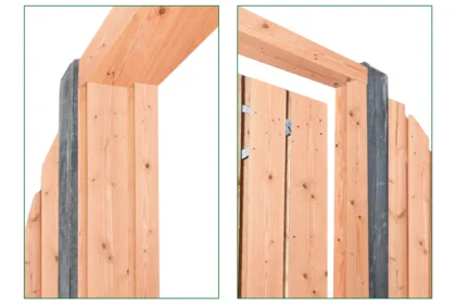 Tuindeurkozijn + aanslagligger douglas 210 x 150 cm