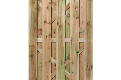 Tuindeur Hoogeveen grenen groen geïmpregneerd 180 x 100 cm