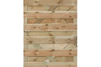 Tuindeur Erica grenen groen geïmpregneerd 180 x 100 cm