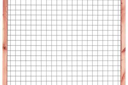 Gaaselement vuurverzinkt maaswijdte 7,5 x 7,5 cm met robuust kader Douglas 4,5 x 7,0 cm, 180 cm