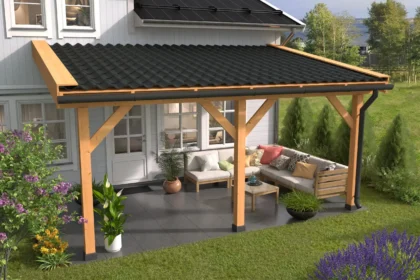 DHZ Veranda basispakket geschaafd Douglas 400 x 300 cm