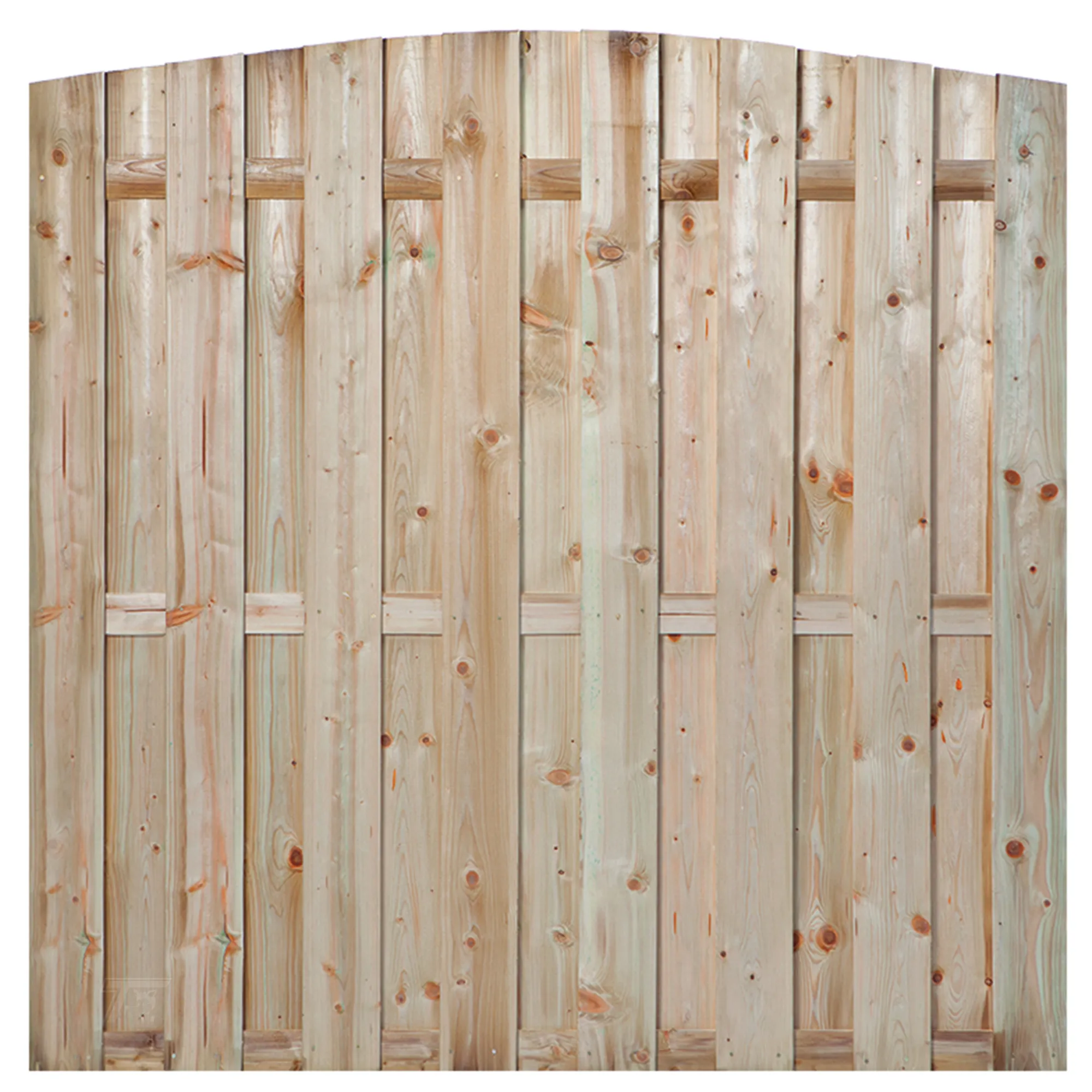 Tuinscherm grenen groen geïmpregneerd, 15-planks Den Haag | 180 x 180 cm