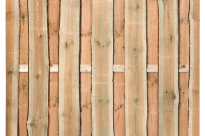 Tuinscherm grenen groen geïmpregneerd, 12-planks Rustiek | 180 x 180 cm