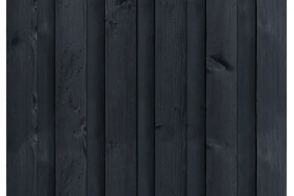 Tuinscherm grenen zwart gespoten, 11-planks Rosenheim | 180 x 180 cm