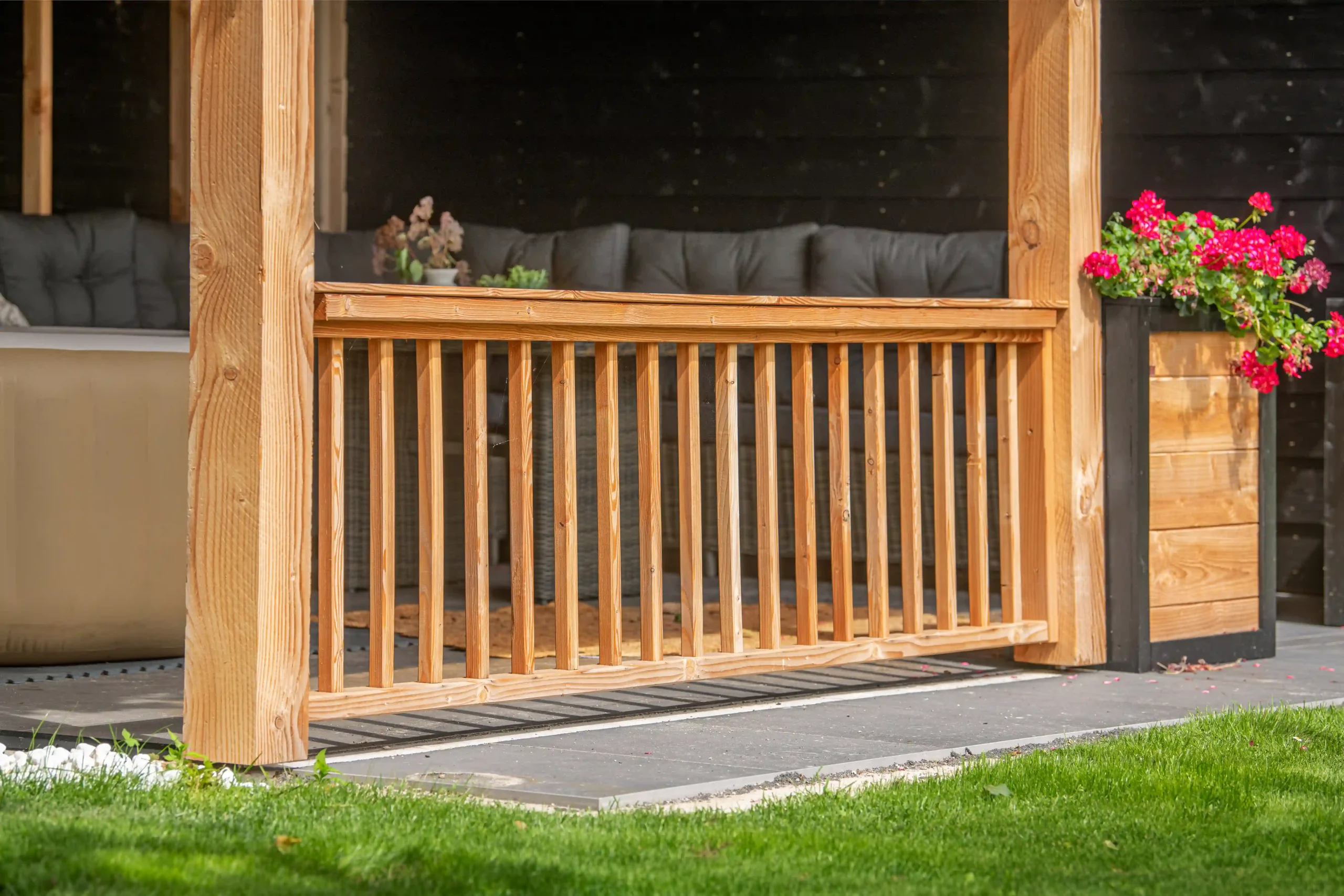 Tuinhek Balustrade Douglas 180 x 99 cm - Afbeelding 4