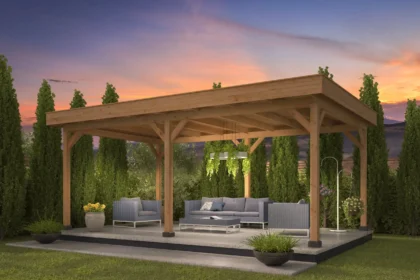 Oslo XL type 1 basispakket douglas gedroogd incl. EPDM 670 x 430 x 272 cm