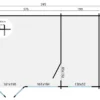 Blokhut - Tuinhuis Flow 2.0 | lessenaarsdak | 40 mm | 595 x 400 x 223 cm | vuren | onbehandeld - Afbeelding 7