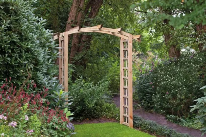 Pergolaboogset compleet grenen groen geïmpregneerd 50 x 220 cm