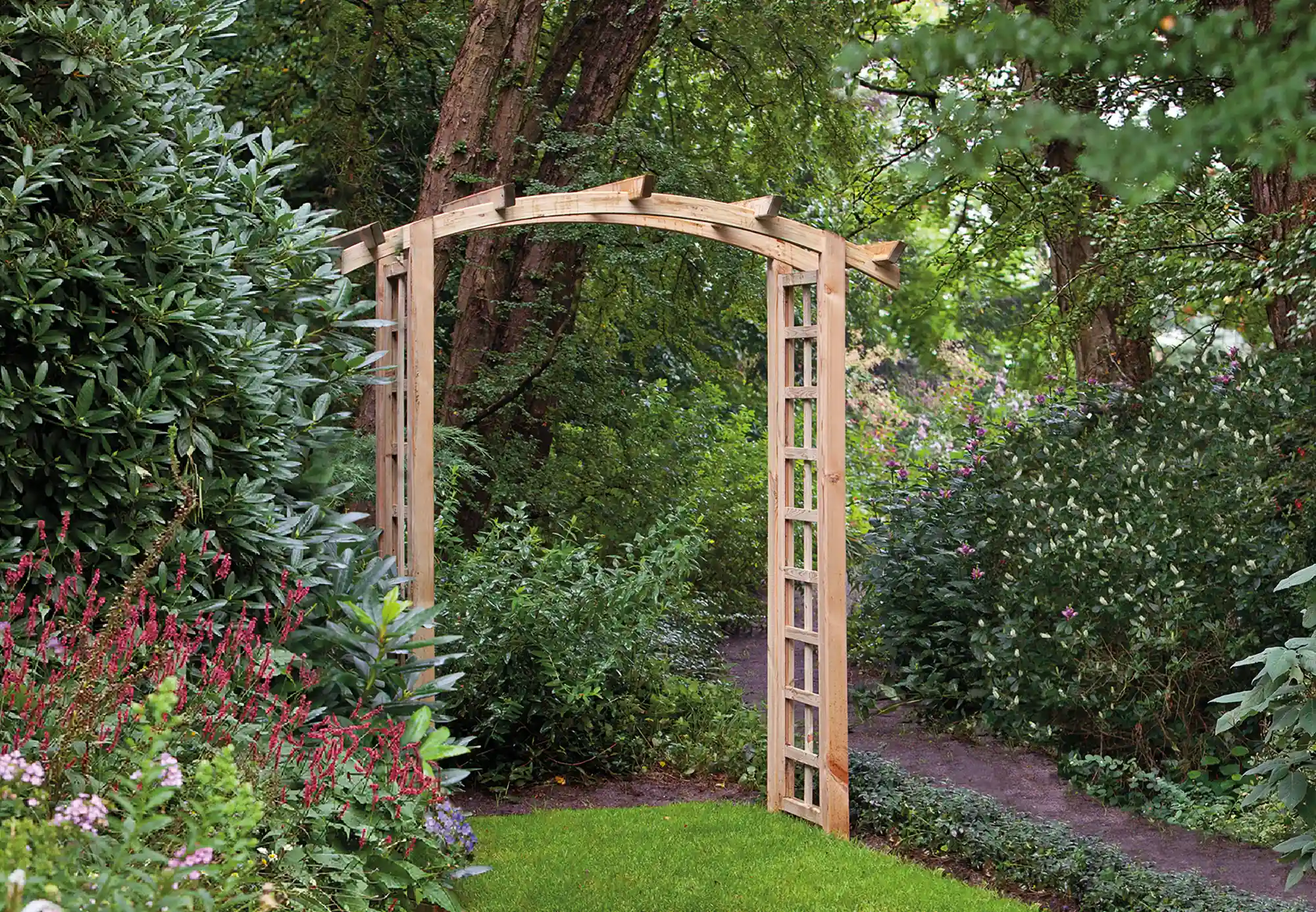Pergolaboogset compleet grenen groen geïmpregneerd 50 x 220 cm