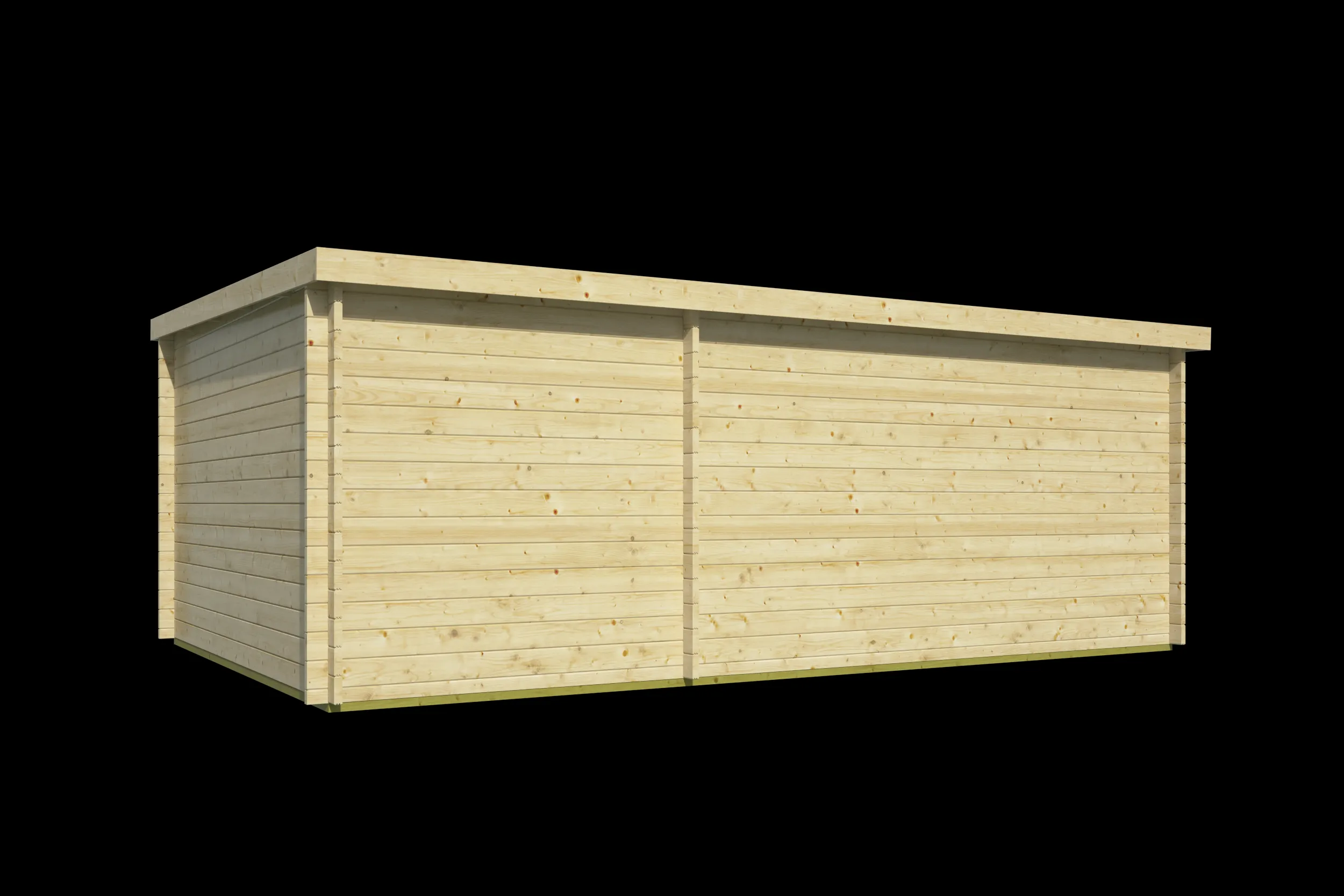 Blokhut - Tuinhuis Flow | lessenaarsdak | 40 mm | 595 x 400 x 223 cm | vuren - Afbeelding 4