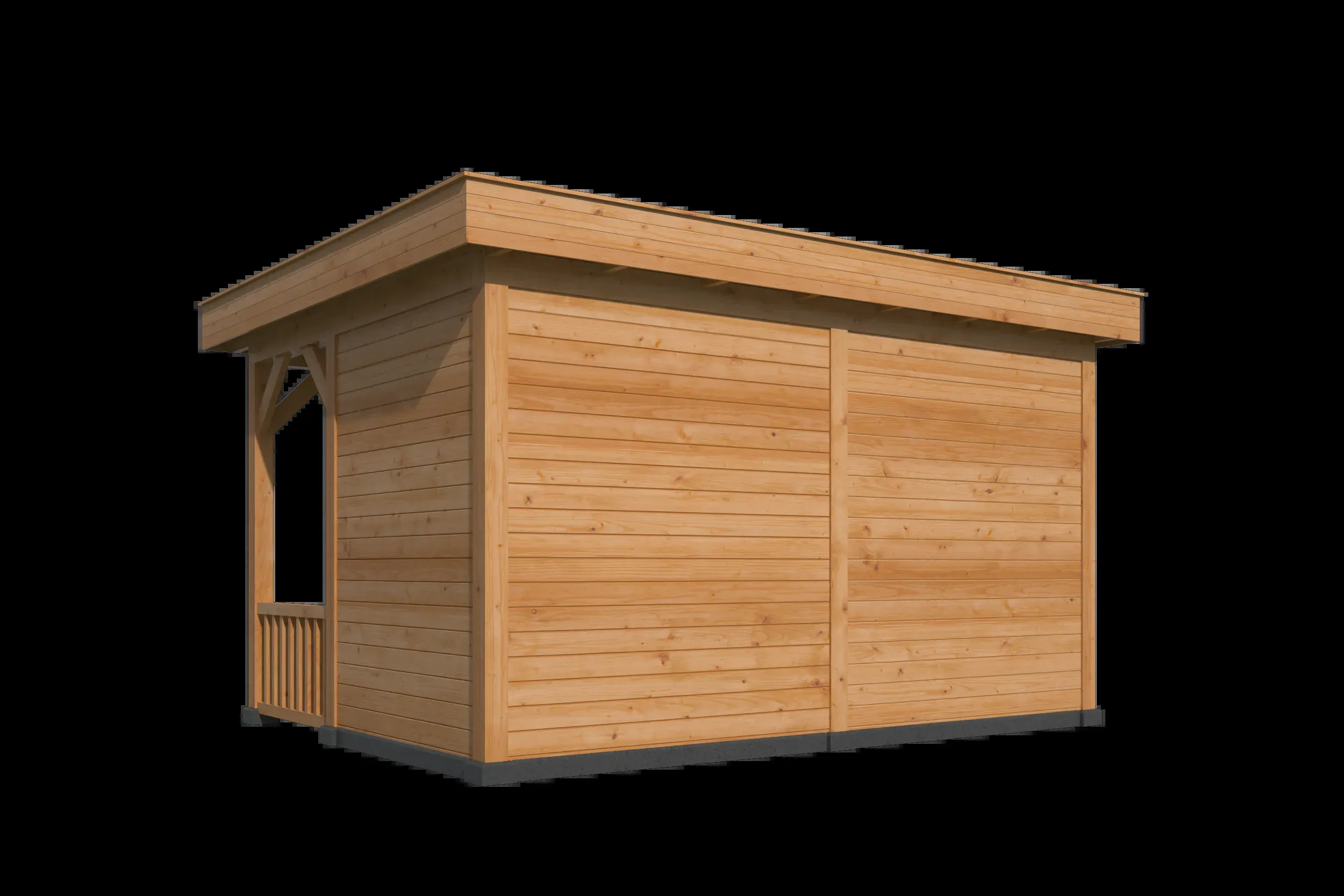 Oslo L type 3 douglas gedroogd potdekselplank 470 x 371 x 272 cm - Afbeelding 2