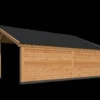 Bergen XL Type 2 Douglas Gedroogd Potdekselplank 675 x 418 x 326 cm - Afbeelding 3