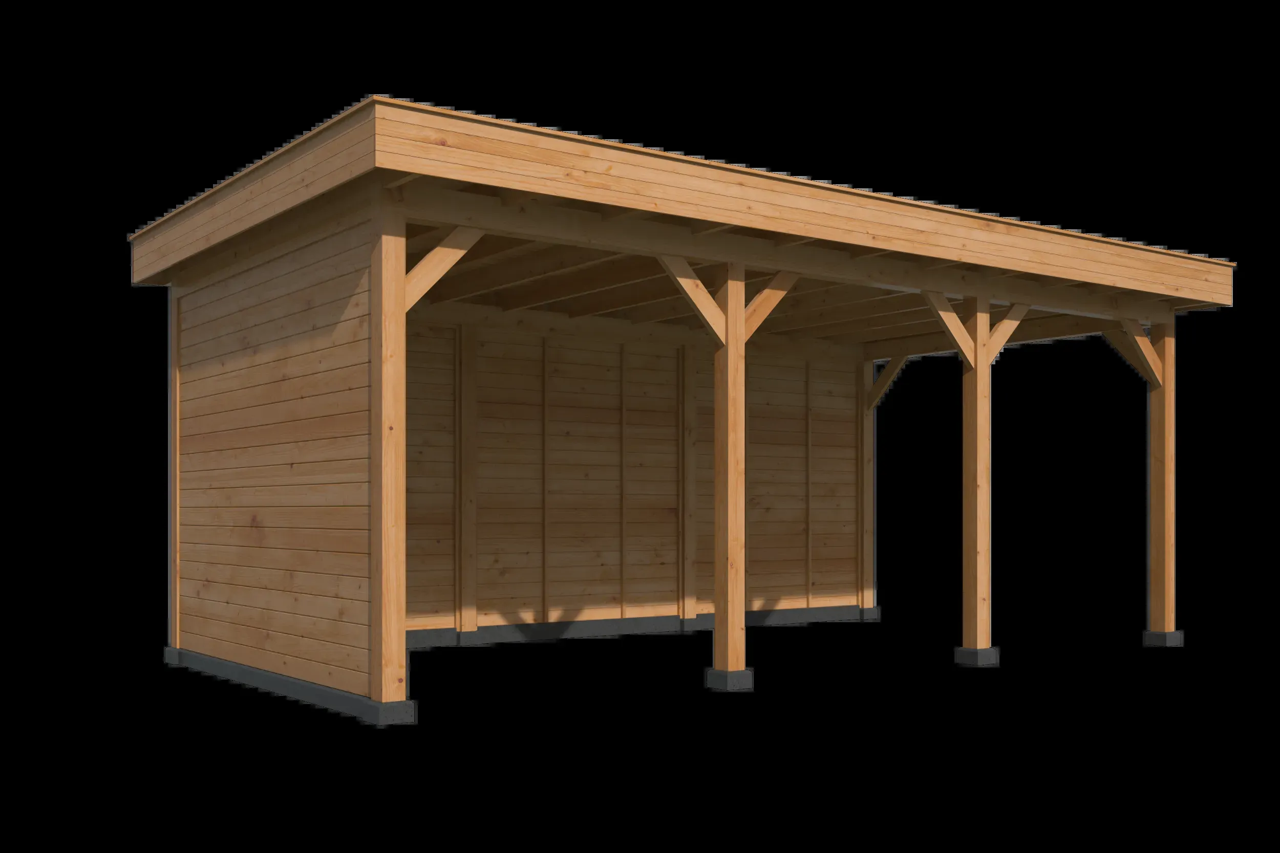 Oslo L type 6 douglas gedroogd potdekselplank 682 x 371 x 272 cm - Afbeelding 4