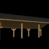 Bergen XL Type 5 Douglas Gedroogd Potdekselplank 980 x 418 x 326 cm - Afbeelding 3