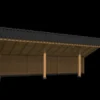 Bergen XL Type 6 Douglas Gedroogd Potdekselplank 980 x 418 x 326 cm - Afbeelding 2