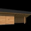 Bergen XL Type 7 Douglas Gedroogd Potdekselplank 980 x 418 x 326 cm - Afbeelding 2