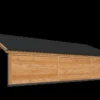 Bergen XL Type 7 Douglas Gedroogd Potdekselplank 980 x 418 x 326 cm - Afbeelding 3