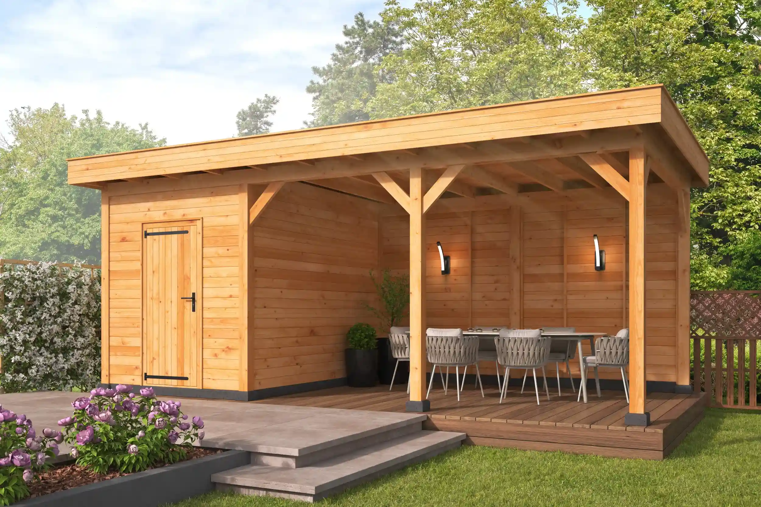 Oslo L type 7 douglas gedroogd potdekselplank 682 x 371 x 272 cm