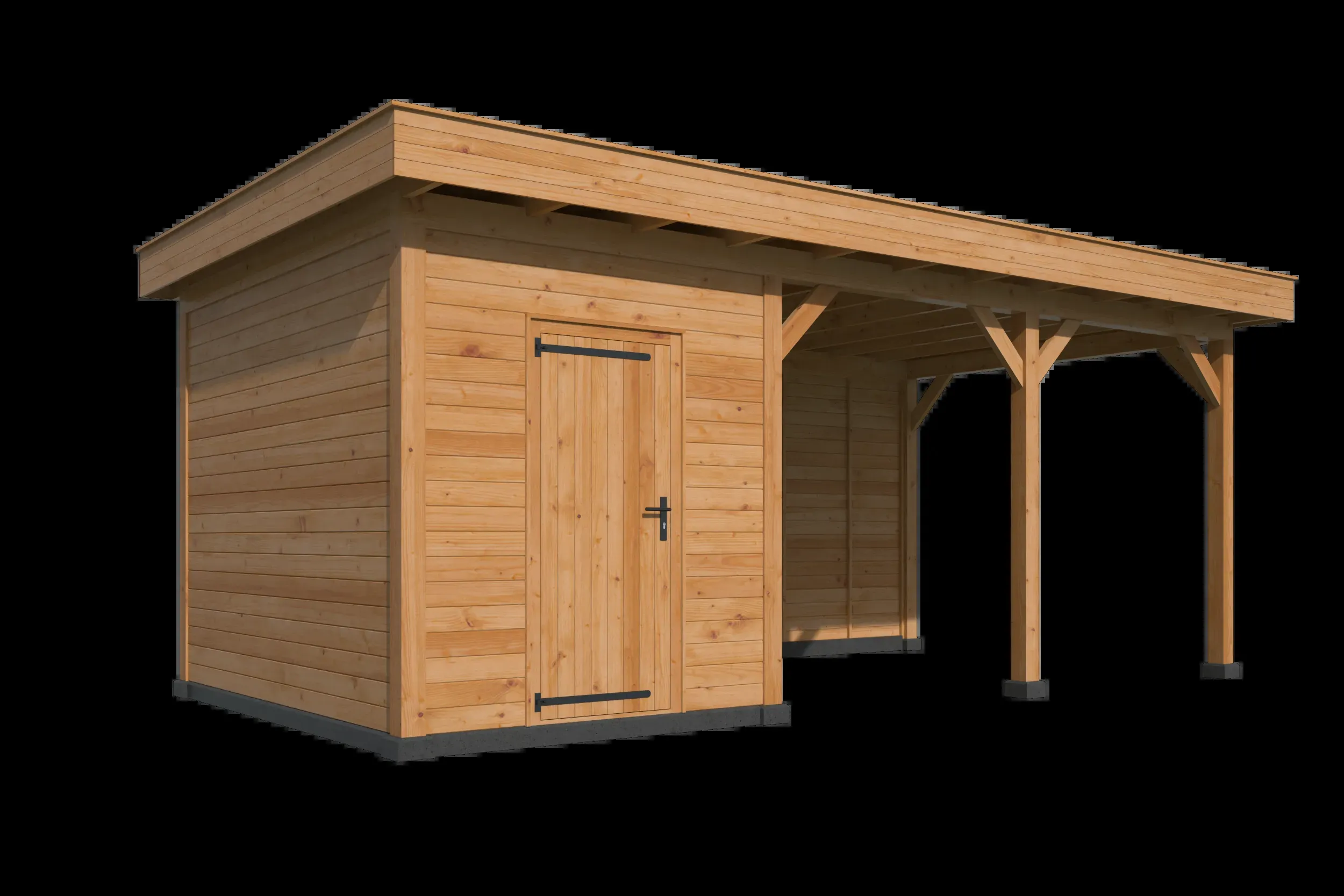 Oslo L type 7 douglas gedroogd potdekselplank 682 x 371 x 272 cm - Afbeelding 4