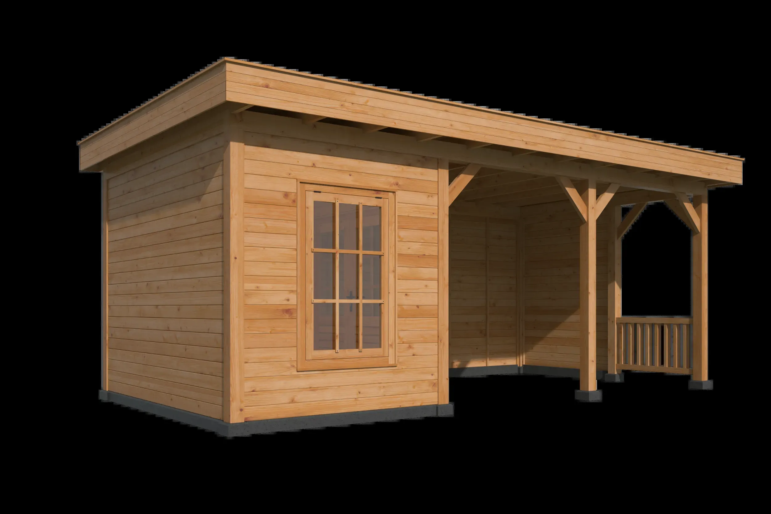 Oslo L type 8 douglas gedroogd potdekselplank 682 x 371 x 272 cm - Afbeelding 4