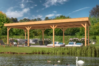 Oslo XL type 5 douglas gedroogd potdekselplank 980 x 430 x 272 cm