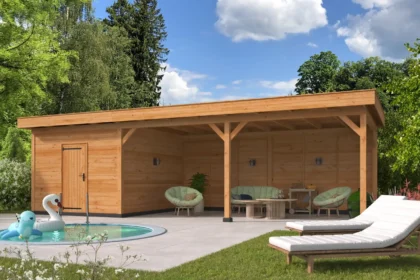 Oslo XL type 7 douglas gedroogd potdekselplank 980 x 430 x 272 cm