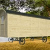 Circuswagen Barby | 19mm | 600 x 240 x 325 cm | vuren onbehandeld | excl. onderstel - Afbeelding 3