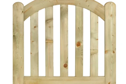 Tuinhekdeur grenen groen geïmpregneerd de Luxe 4 x 100 x 80 cm