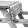 Picknicktafel Basis vuren gedroogd, grijs geïmpregneerd 180 x 163 x 76 cm - Afbeelding 2
